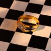 22k Gold Single Stone Ring with Eight-Prong Setting