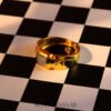 22k Gold Square Cluster Ring with Sixteen Stones