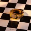 22k Gold Diamond-Shaped Cluster Ring with Thirty-Six Stones