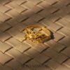 22K Gold Fancy Hearts Ring with Diamond-Cut Floral Heart Design