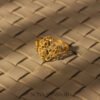 22K Gold Ladies Fancy Hearts Ring with Openwork Filigree Design