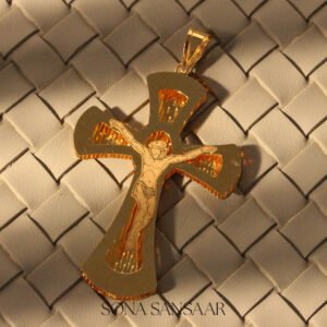 22k Gold Crucifix Pendant