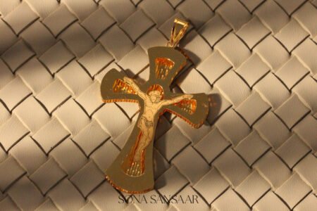 22k Gold Crucifix Pendant