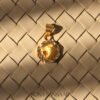 22K Gold Octagon Pendant with Lion Head Design